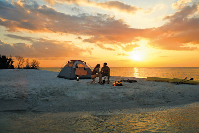 Camping On The Beach 